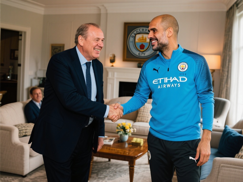 曼城东家邀瓜迪奥拉私邸洽谈,力争续约合作 曼城老板的亲自邀请,显然是一种高规格的重